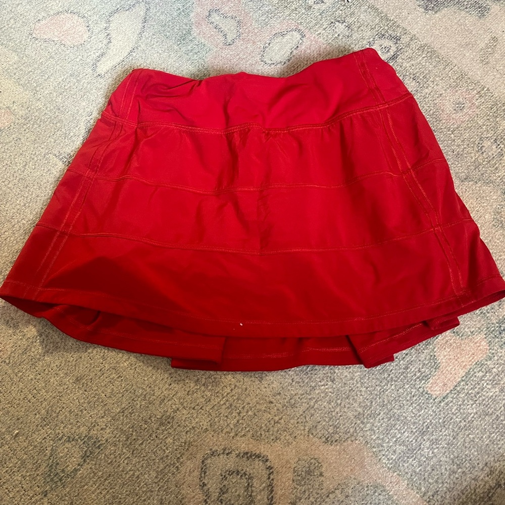 Lululemon Athletica Bold Red Skirt